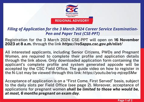 csc region 5 online appointment